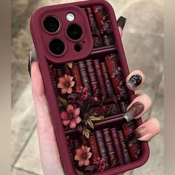 Vintage Library Floral Phone Case for iPhone 15 Pro Max - Picture 1 of 5